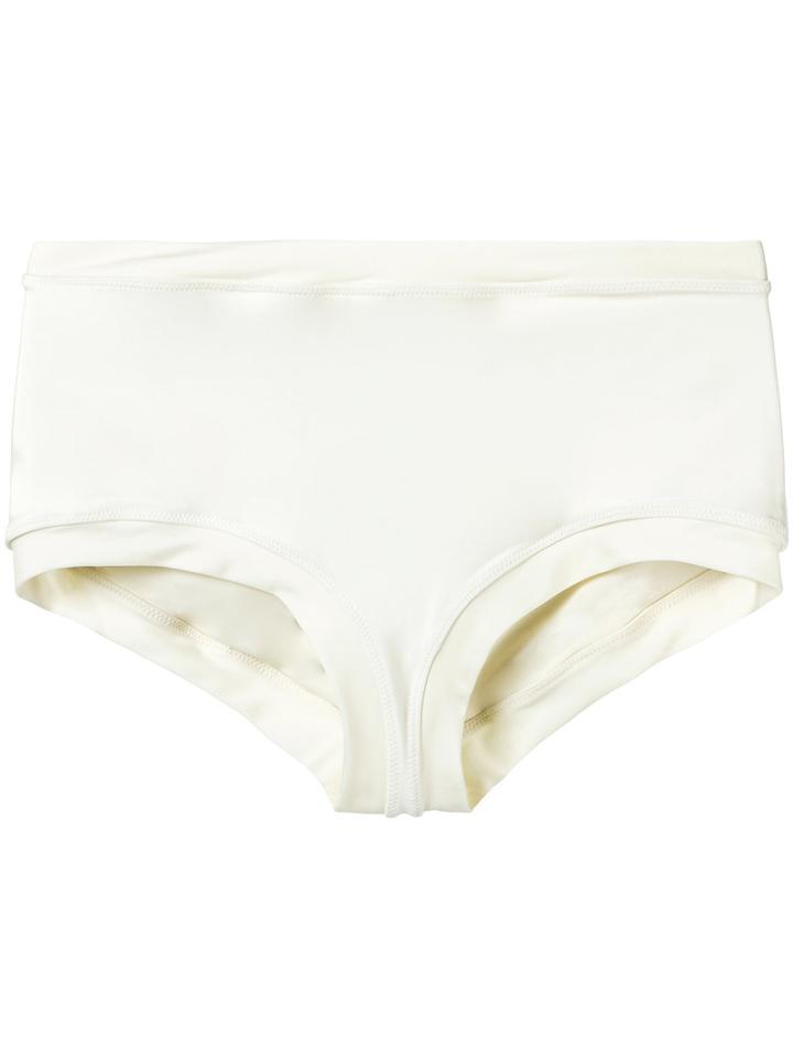 Martha Medeiros - Hot Pants - Women - Elastodiene/polyamide - P, White, Elastodiene/polyamide