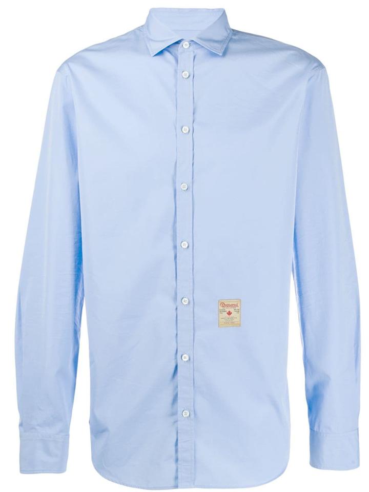 Dsquared2 Spread Collar Shirt - Blue