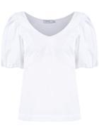 Isolda Puffy Sleeves Blouse - White