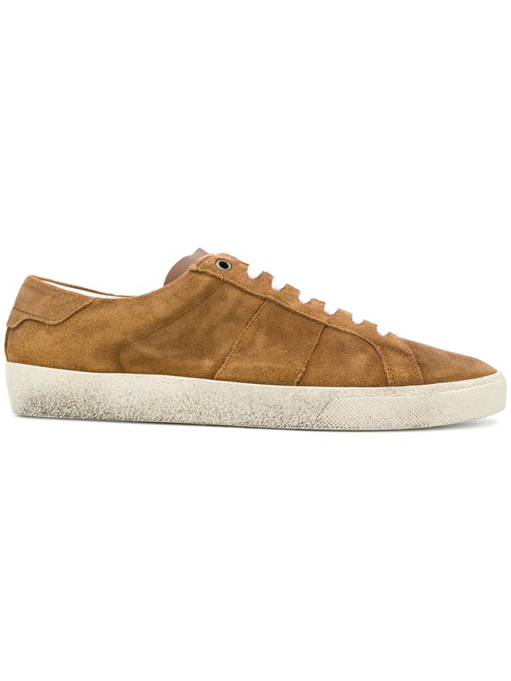 Saint Laurent Court Classic Sneakers - Brown