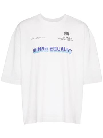 Willy Chavarria Willy C Human Equality Ss Tee Wht - White