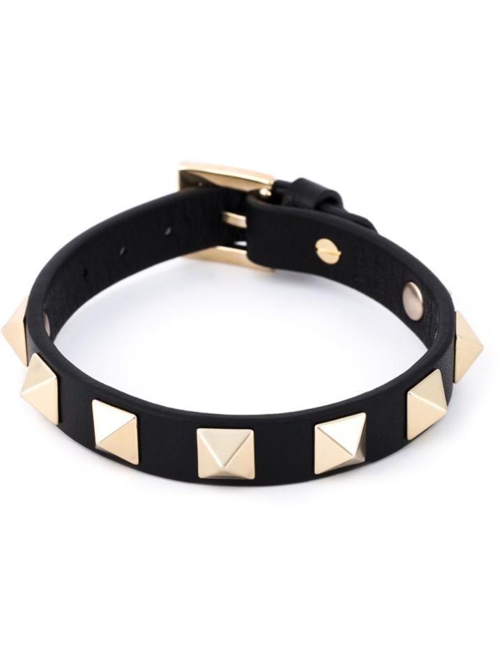 Valentino 'rockstud' Bracelet, Women's, Black