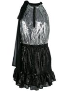Christian Pellizzari Two-tone Sequinned Dress - Black