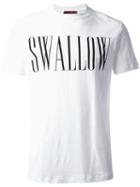 Mcq Alexander Mcqueen Swallow Print T-shirt, Men's, Size: Small, White, Cotton