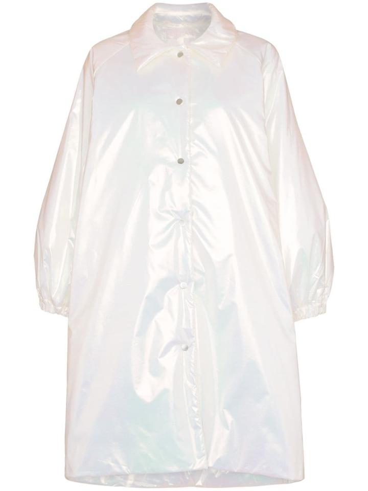 Paskal Collared Mid Length Puffer Coat - White