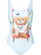 Moschino Toy Bear Swimsuit - Blue