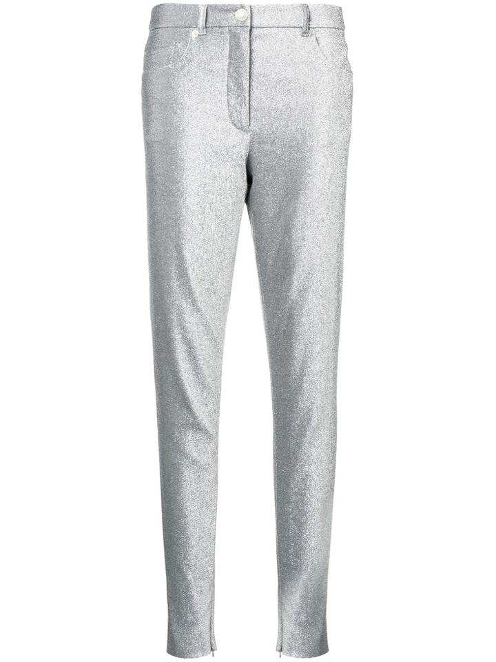 Moschino Metallic Skinny Jeans - Grey