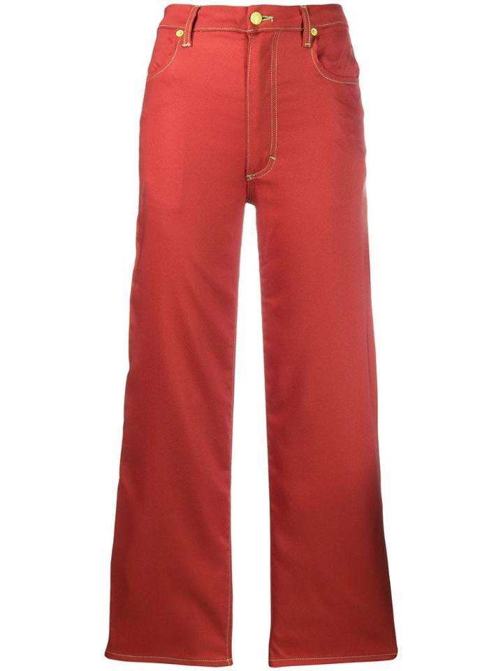 Eckhaus Latta Straight Trousers - Red