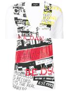 Dsquared2 V-neck Printed T-shirt - White