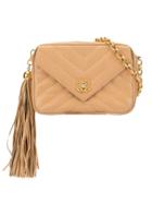 Chanel Pre-owned V-stitch Bijoux Chain Shoulder Bag - Brown