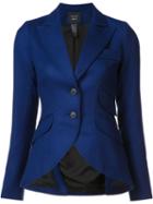 Smythe Equestrian Blazer, Women's, Size: 4, Blue, Rayon/wool/leather