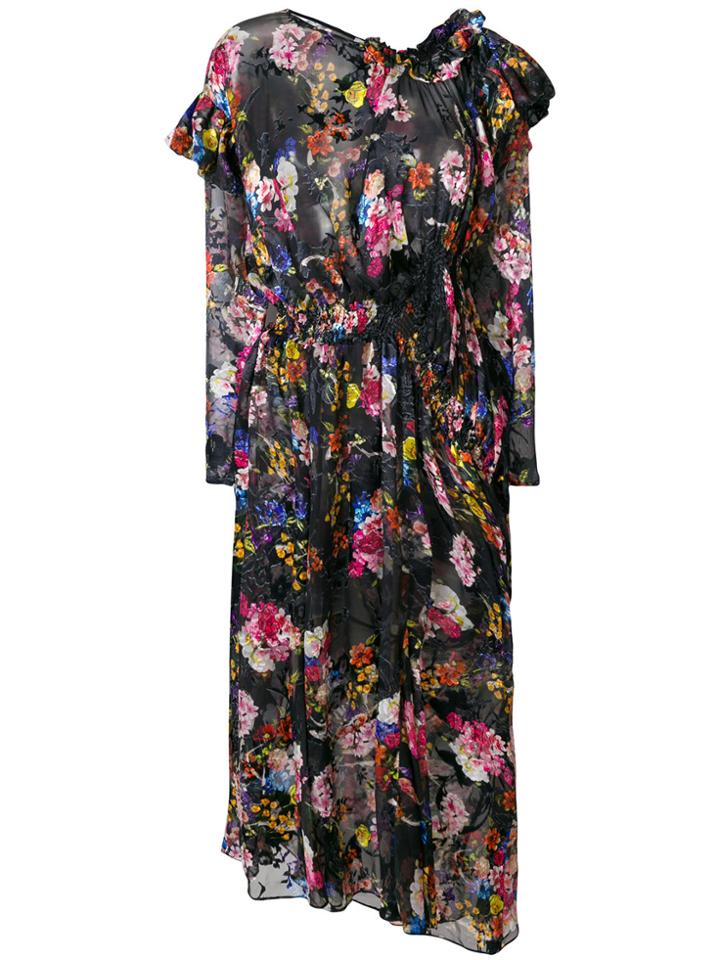 Preen By Thornton Bregazzi Floral Aubrey Dress - Black