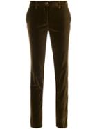 Etro - Slim Fit Trousers - Women - Cotton/spandex/elastane - 40, Green, Cotton/spandex/elastane