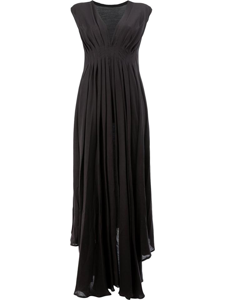 Ann Demeulemeester Draped Gown - Black