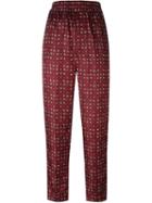 Isabel Marant 'toya' Trousers, Women's, Size: 40, Red, Silk
