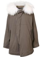 Nil0s Hood Print Parka, Men's, Size: 2, Nude/neutrals, Cotton/polyurethane
