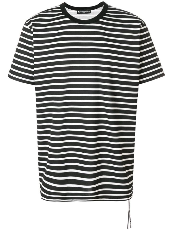 Mastermind World Striped Short-sleeve T-shirt - Black