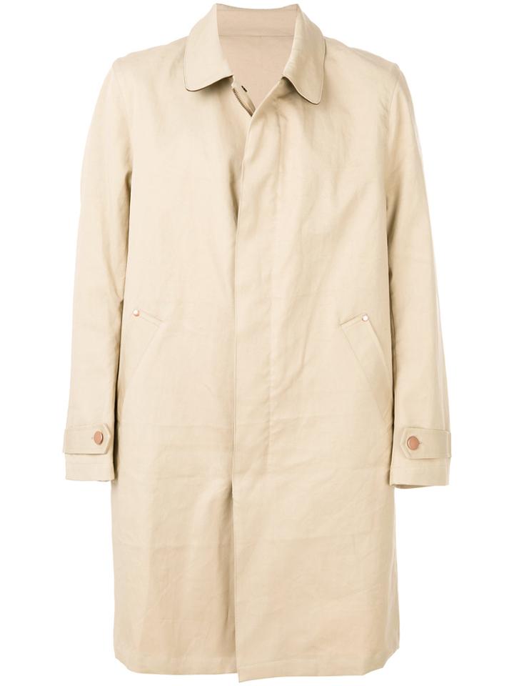 Band Of Outsiders Single Breasted Coat - Nude & Neutrals