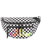 Ports V Cool Summer Checkered Print Belt Bag - White