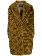 Fabiana Filippi Oversized Knit Coat - Brown