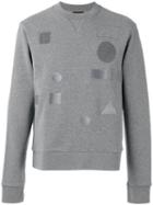 Joseph Tonal Badge Sweatshirt, Men's, Size: Small, Grey, Cotton/polyester