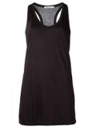 T By Alexander Wang Racerback Tank Top, Women's, Size: Xs, Black, Rayon