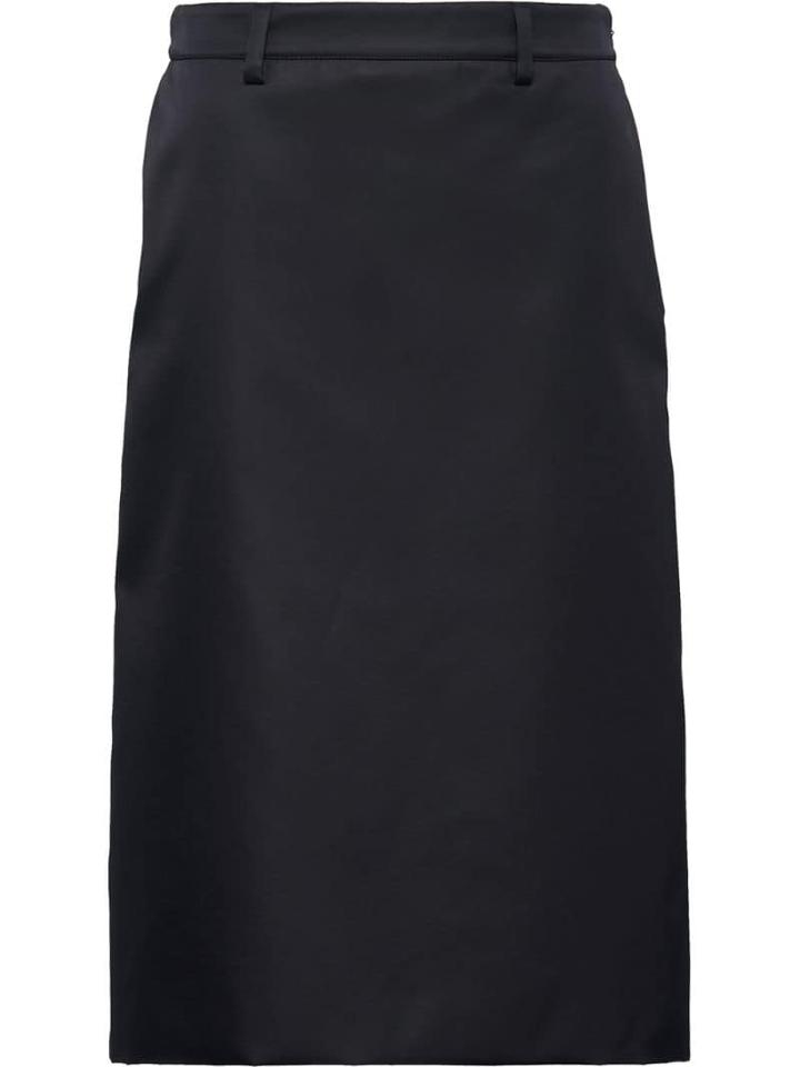 Prada High Waisted A-line Skirt - Black