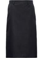 Prada High Waisted A-line Skirt - Black