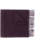 N.peal Large Woven Cashmere Scarf - Purple