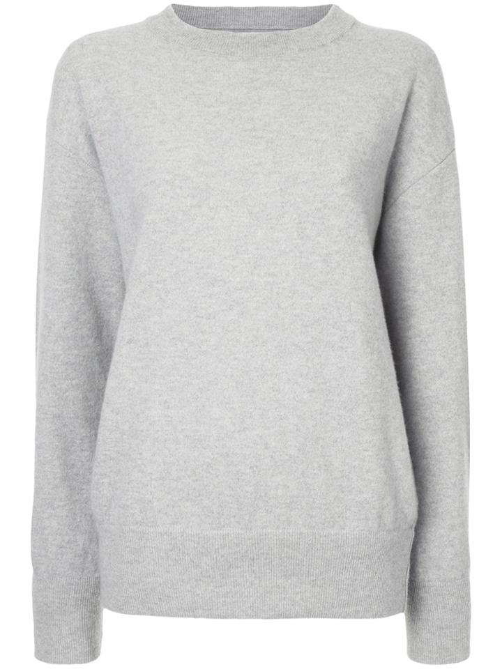 Laneus Ruffle Sleeve Sweater - Grey
