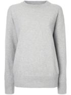 Laneus Ruffle Sleeve Sweater - Grey