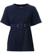 Sacai Belted T-shirt, Women's, Size: 2, Blue, Cotton