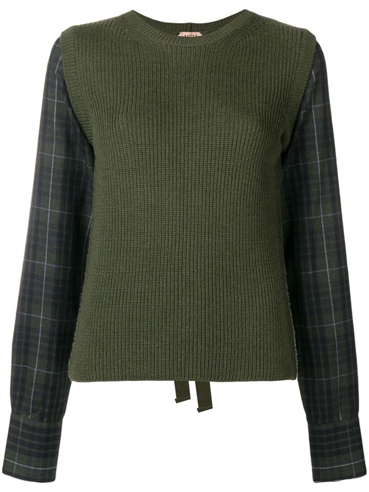 No21 Tie Back Jumper - Green