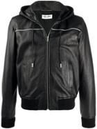 Saint Laurent Hooded Zip-front Jacket - Black