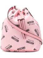 Moschino Small Bucket Bag - Pink