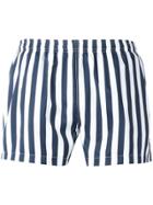 Ron Dorff Vertical Stripes Swim Shorts - Blue