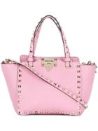 Valentino Valentino Garavani Rockstud Rolling Trapeze Tote - Pink &