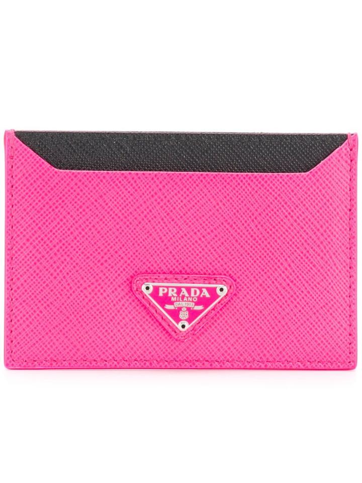 Prada Saffiano Card Holder - Pink