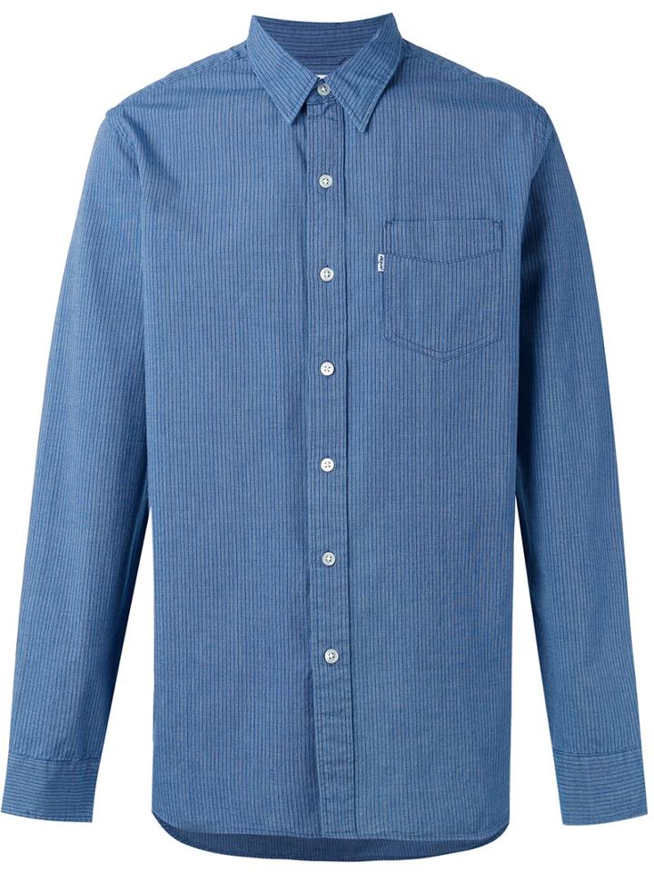 Levi's - Plain Shirt - Men - Cotton - L, Blue, Cotton
