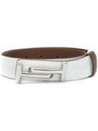 Tod's Double T Belt - White