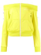 Palm Angels Bardot Track Jacket - Yellow