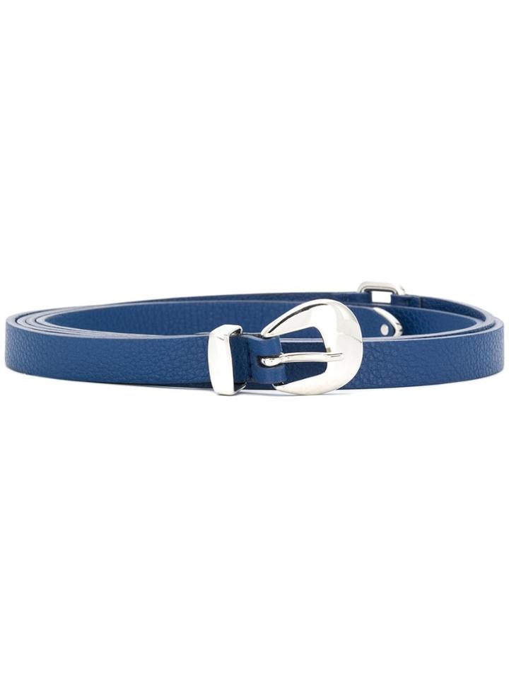 Orciani Thin Western Buckle Belt - Blue