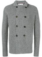 Brunello Cucinelli Double Breasted Coat, Men's, Size: 54, Grey, Cotton