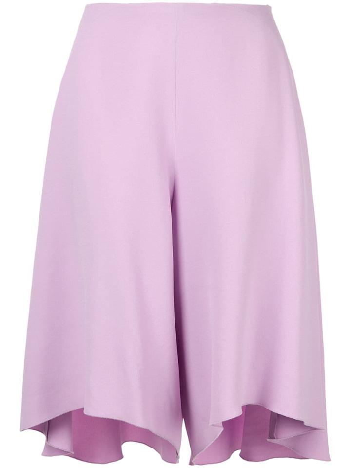 Delpozo Bias-cut Shorts - Purple