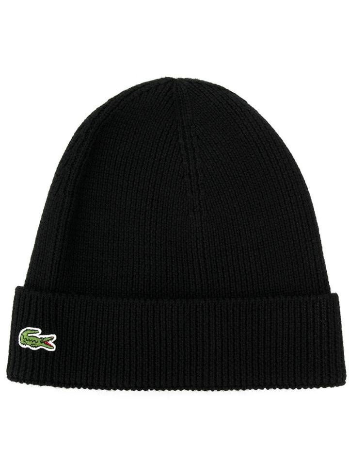 Lacoste Logo Beanie - Black