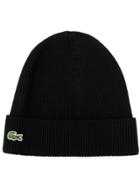 Lacoste Logo Beanie - Black