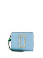 Marc Jacobs Gold-tone Logo Plaque Purse - Blue