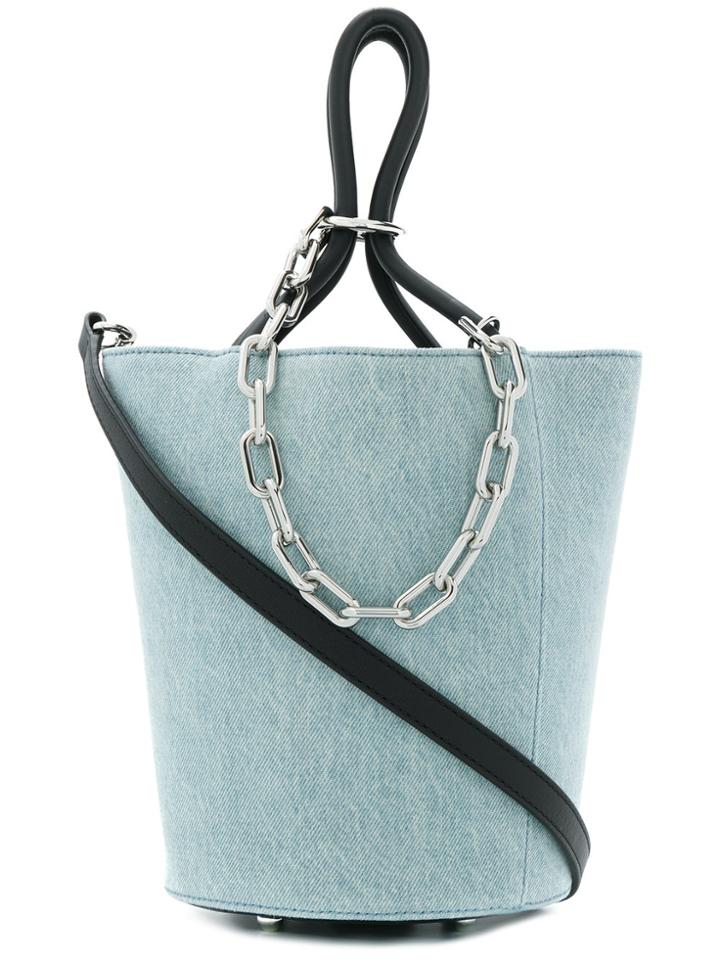 Alexander Wang Roxy Denim Bucket Bag - Blue