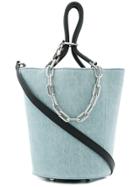 Alexander Wang Roxy Denim Bucket Bag - Blue