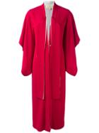 Antonio Berardi - Long Kimono Coat - Women - Acetate/rayon - 44, Red, Acetate/rayon